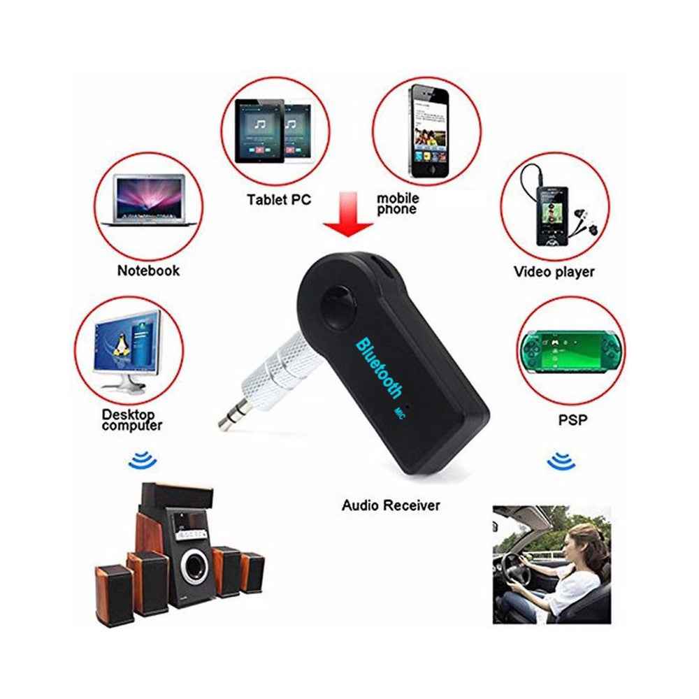 Universal Portable Bluetooth 3.5mm A2DP Wireless AUX Audio Music Receiver Adapter