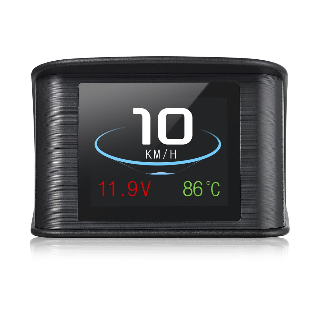 P10 OBD2 2.2 inch Car Head Up HUD Display Smart Digital Speedometer LCD Display OBD2 Scanner Diagnostic Tool Speed Alarm