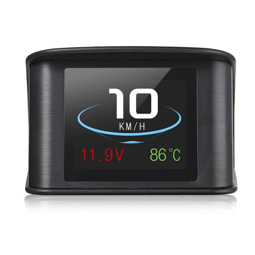 P10 OBD2 2.2 inch Car Head Up HUD Display Smart Digital Speedometer LCD Display OBD2 Scanner Diagnostic Tool Speed Alarm