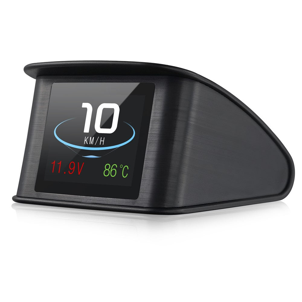 P10 OBD2 2.2 inch Car Head Up HUD Display Smart Digital Speedometer LCD Display OBD2 Scanner Diagnostic Tool Speed Alarm