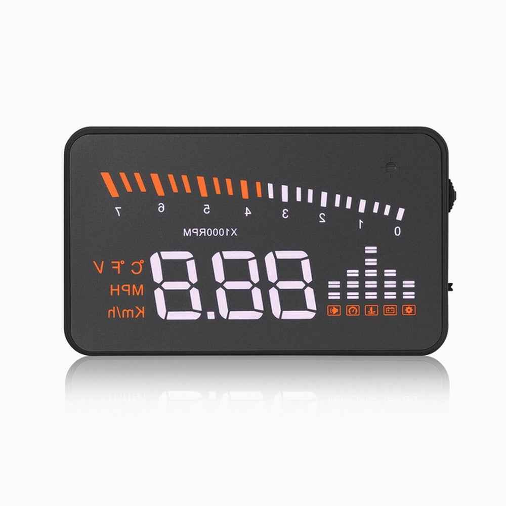 X5 3.0-inch Automatic OBD II Universal Car HUD Fuel icon Head Up Display LED Screen