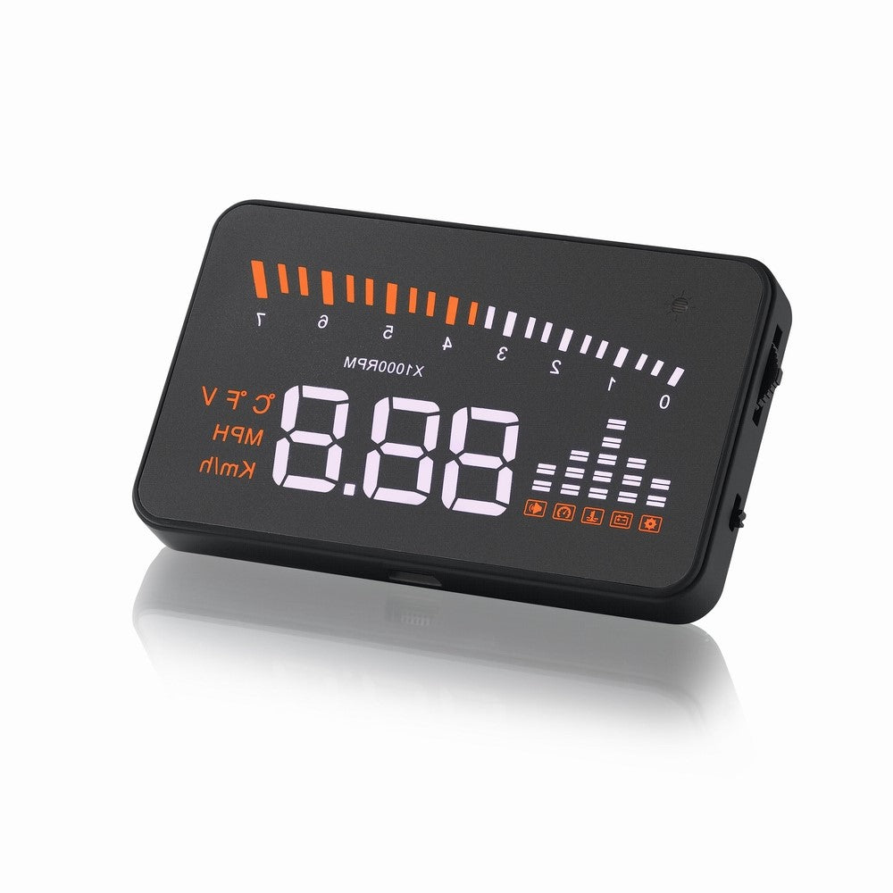 X5 3.0-inch Automatic OBD II Universal Car HUD Fuel icon Head Up Display LED Screen