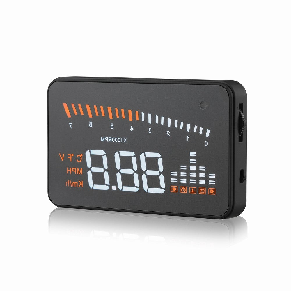 X5 3.0-inch Automatic OBD II Universal Car HUD Fuel icon Head Up Display LED Screen