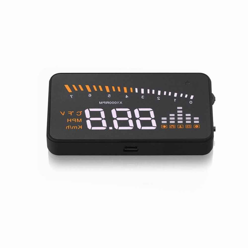 X5 3.0-inch Automatic OBD II Universal Car HUD Fuel icon Head Up Display LED Screen