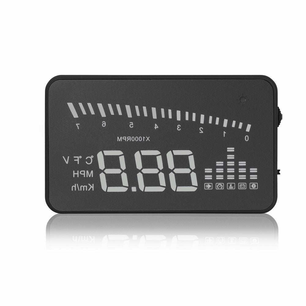 X5 3.0-inch Automatic OBD II Universal Car HUD Fuel icon Head Up Display LED Screen