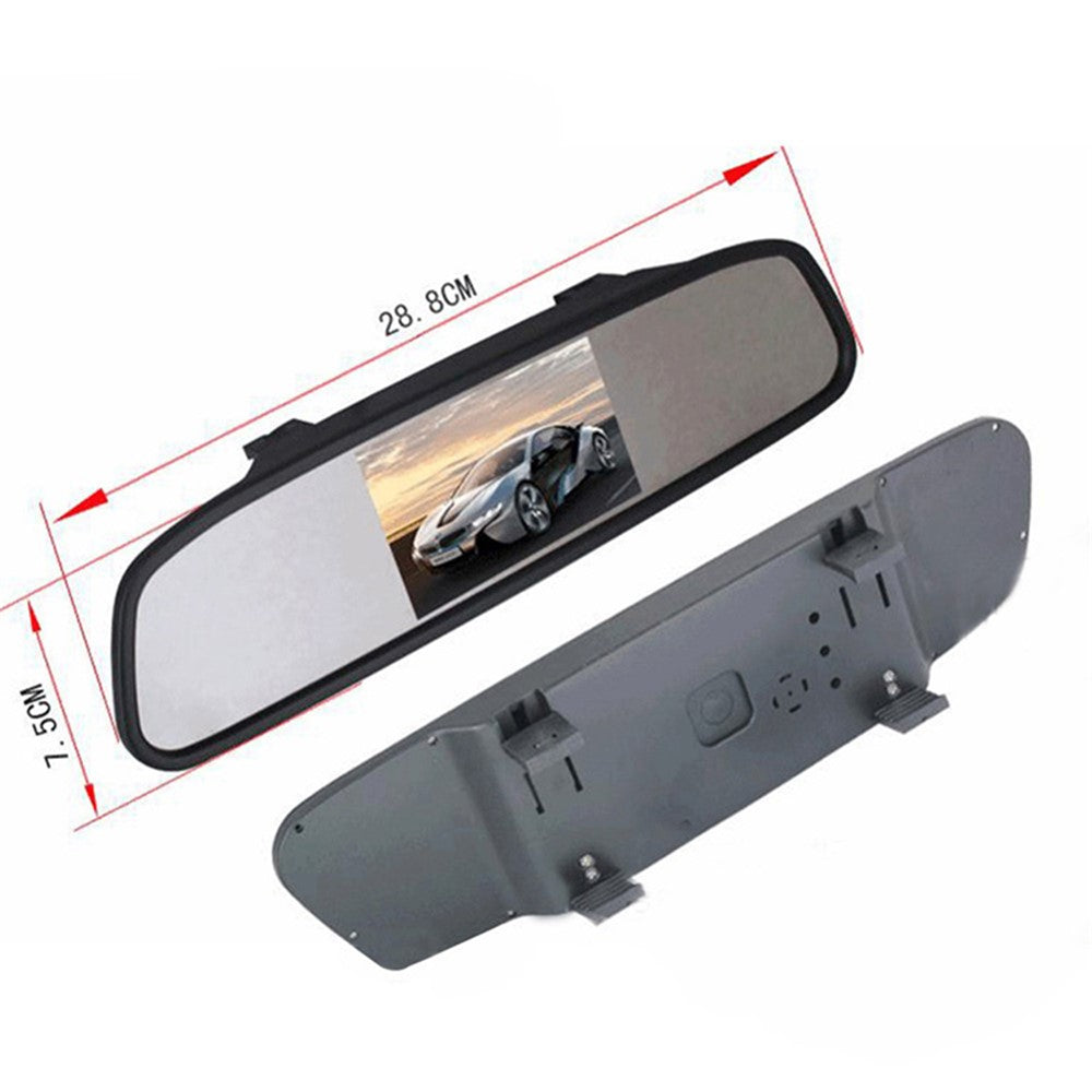 4.3 inch TFT LCD Screen Car Rearview Mirror Display with Back Camera PZ705+PZ402
