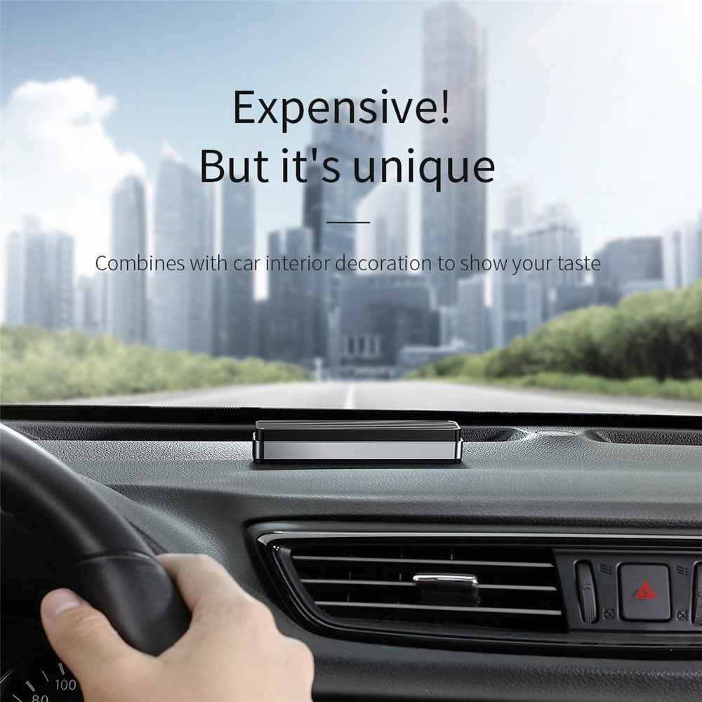BASEUS Car Temporary Parking Number Plate Luminous Car Parking Card Phone Number Card - Silver