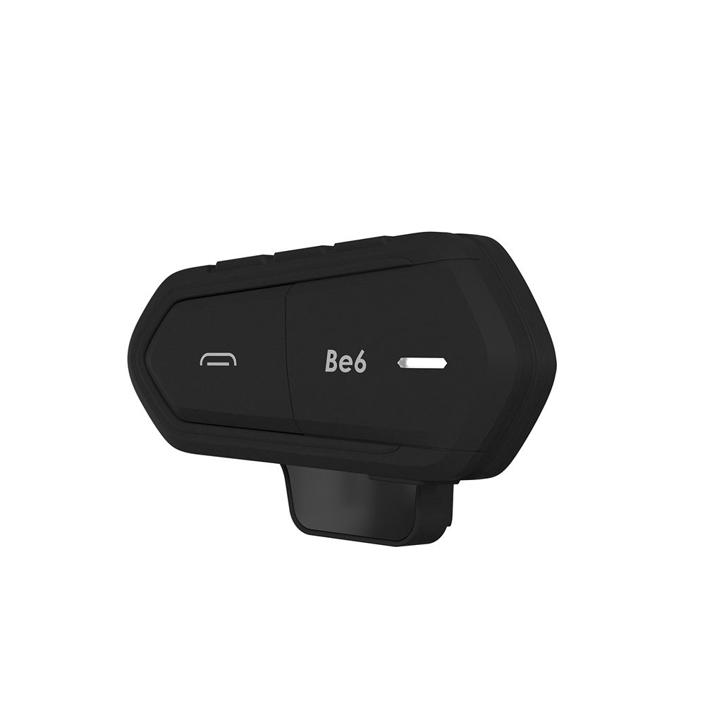 Motorcycle Helmet Bluetooth-compatible Headset Intercom with FM Radio Motorbike Walkie Talkie - All Black