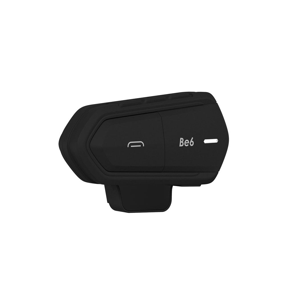 Motorcycle Helmet Bluetooth-compatible Headset Intercom with FM Radio Motorbike Walkie Talkie - All Black