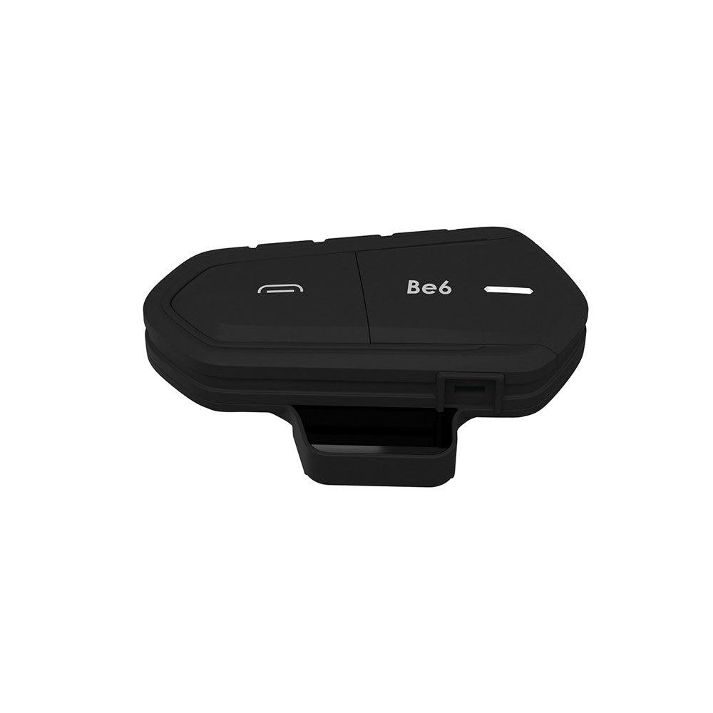 Motorcycle Helmet Bluetooth-compatible Headset Intercom with FM Radio Motorbike Walkie Talkie - All Black