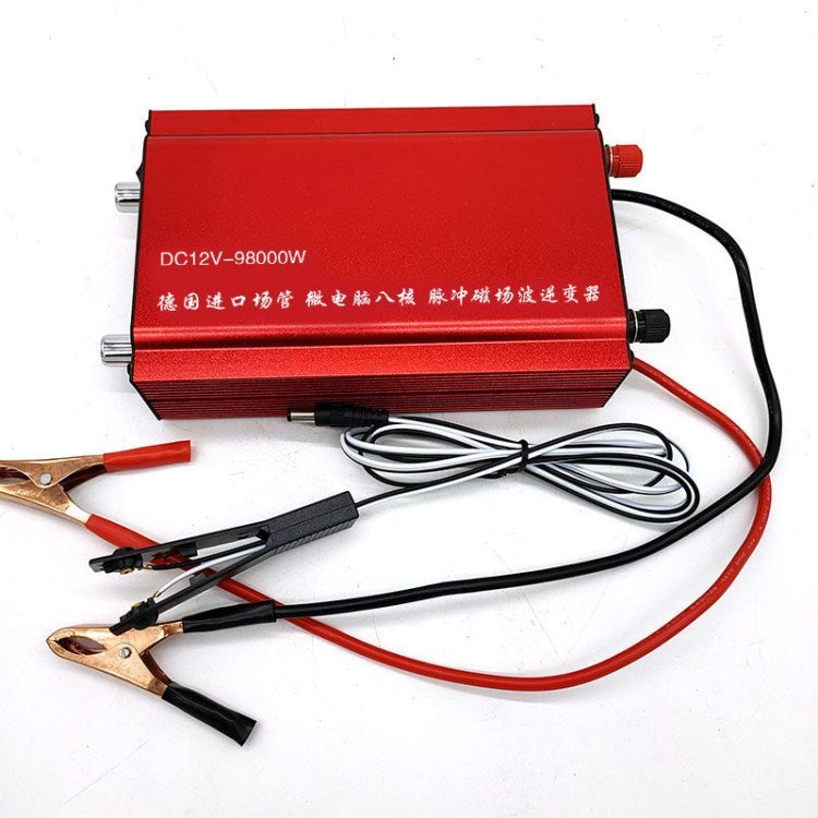 DC 12V High-power Inverter Electric Fishing Machine 98000W Battery Converter - Red