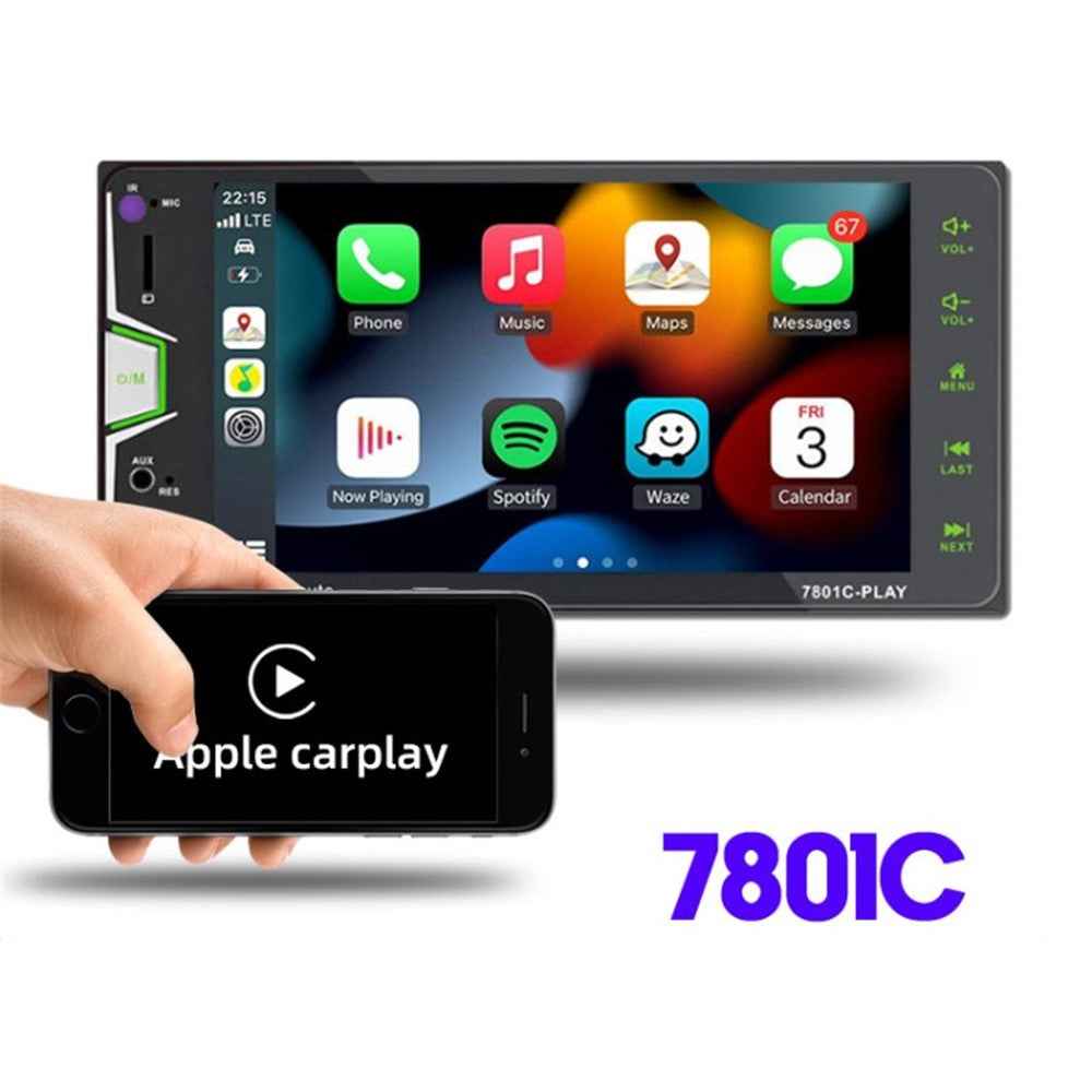 POLARLANDER 7801C Car Multimedia Player 7-inch Screen Car Radio GPS Audio Stereo Head Unit for Toyota Corolla
