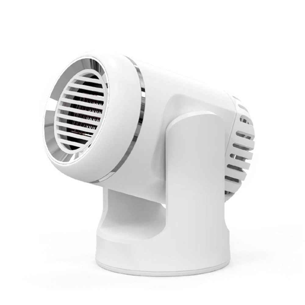 Car Heater 130W 12V Fast Heating Windshield Defroster Demister Electric Fan Heater for Cars SUV Truck and Trailer - White