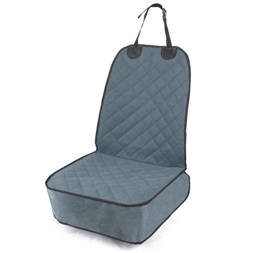 SME031 Waterproof Oxford Cloth Scratch Resistant Pet Dog Car Front Seat Cover - Grey