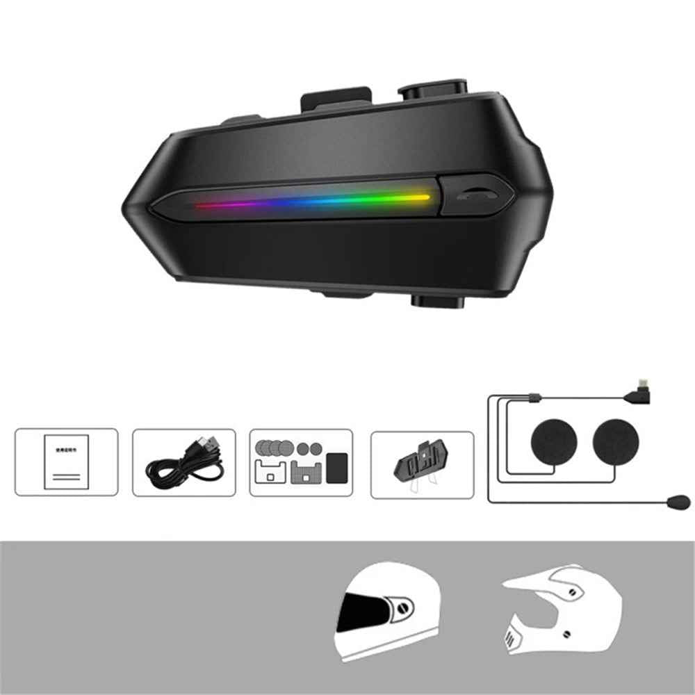 C5S Motorcycle Helmet Bluetooth-compatible Headset Noise Reduction Waterproof Motorbike Rider Headphone - Soft Microphone