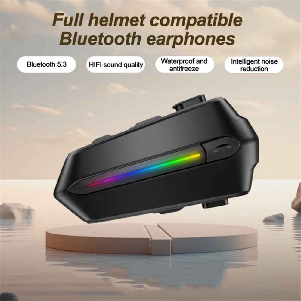 C5S Motorcycle Helmet Bluetooth-compatible Headset Noise Reduction Waterproof Motorbike Rider Headphone - Soft Microphone