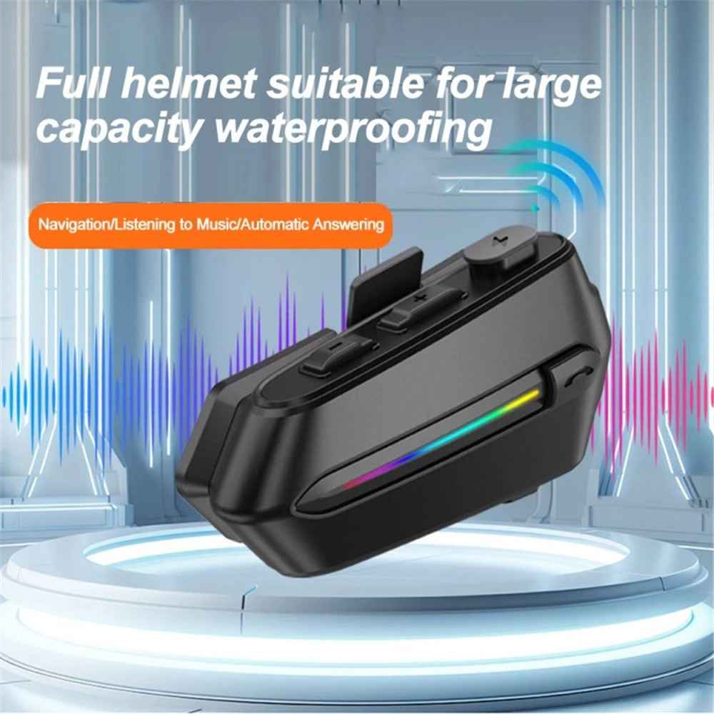 C5S Motorcycle Helmet Bluetooth-compatible Headset Noise Reduction Waterproof Motorbike Rider Headphone - Soft Microphone