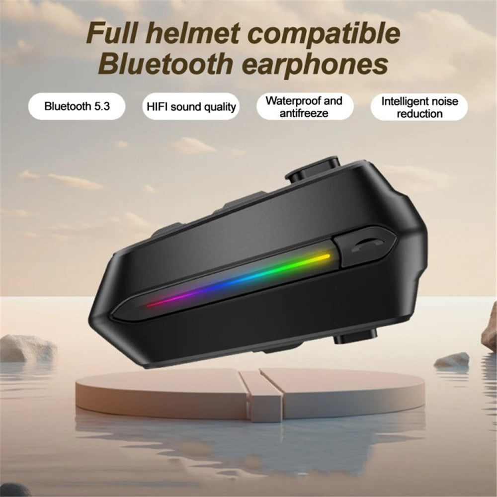 C5S Motorcycle Helmet Bluetooth-compatible 5.4 Headset Noise Reduction Waterproof Motorbike Rider Headphone - Hard Microphone