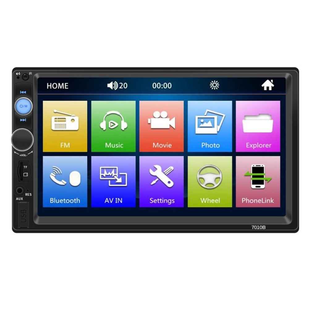 7010B 7-inch Car MP3 / MP5 Player Multi-Function Car Bluetooth-compatible Amplifier FM Radio