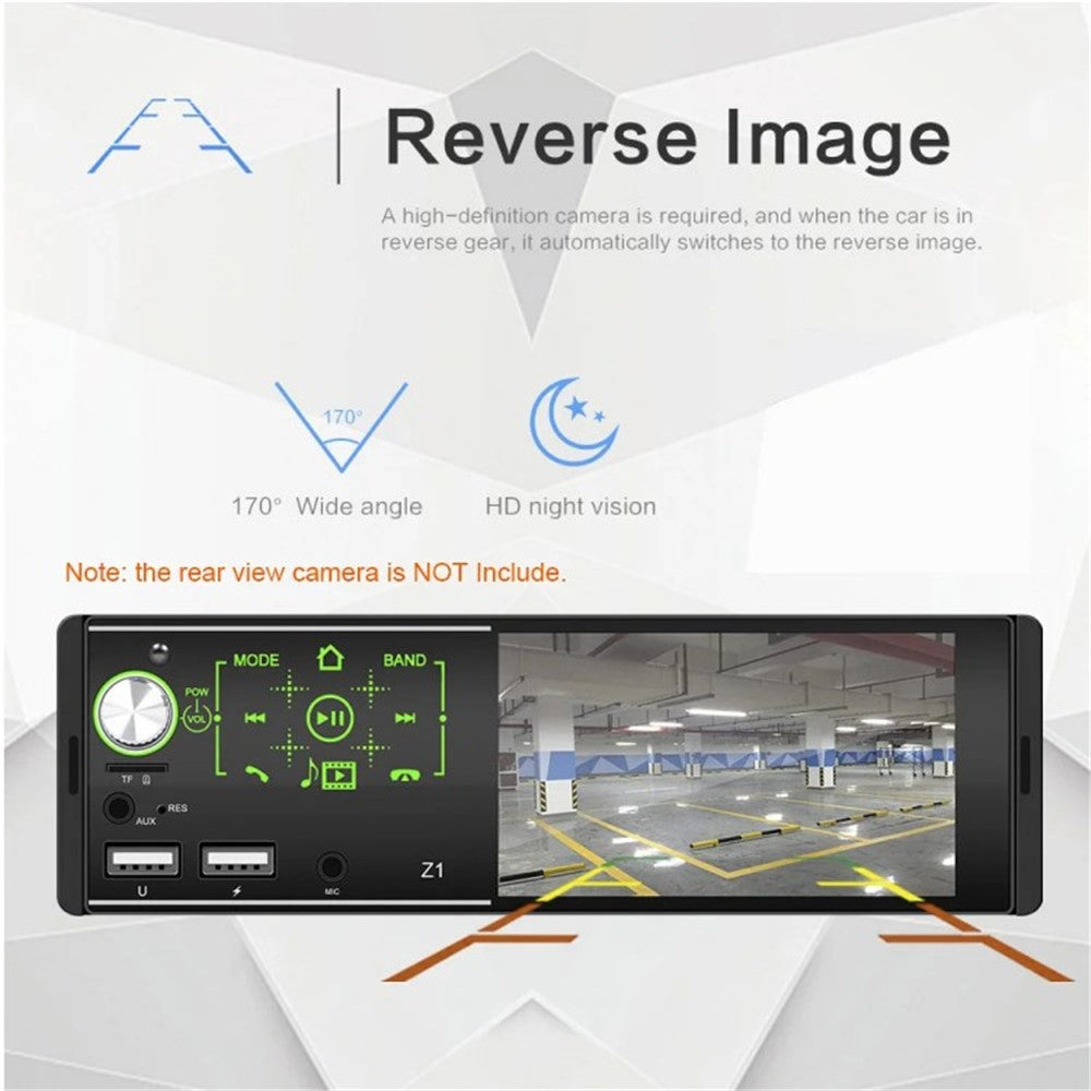 Z1 Touch Screen Dual USB Car Bluetooth-compatible MP5 Player Colorful Light FM Radio Media Player