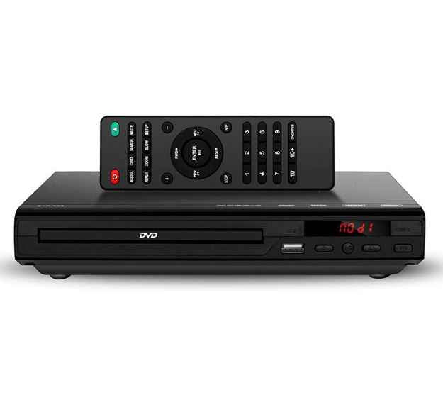 High-definition mini CD/DVD player designed for home use, suitable for children, supporting VCD, EVD, and DVD formats.