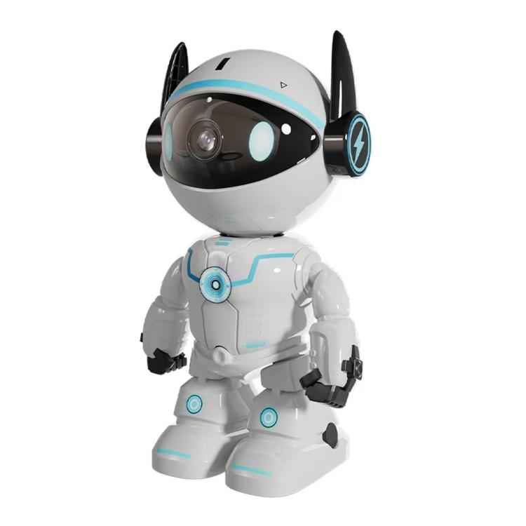 ESCAM PT205 5G WiFi Smart Robot Wireless AI Automatic Tracking Camera, Two Way Audio / Night Nersion, Plug:EU Plug(White)
