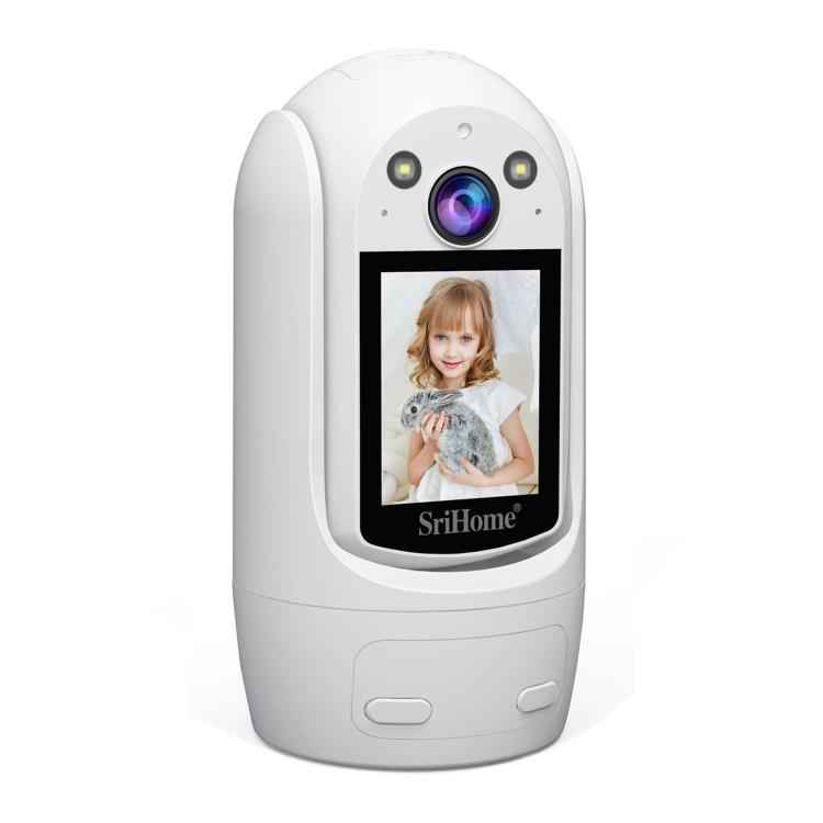 SriHome SH060 2MP 2.4 inch IPS Screen Smart IP Camera Supports Two-way Video Voice Call(EU Plug)