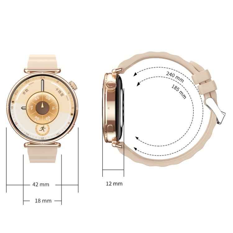 CY37 1.27 inch HD Screen Sports Smart Watch Supports Bluetooth Call / Heart Rate / Pressure / Sleep Monitoring, Pink