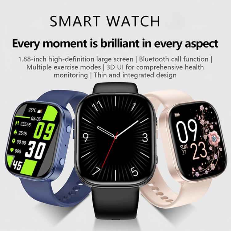 QS15 1.88 inch HD TFT Screen Smart Watch, Support Health Monitoring, Multiple Sports Modes(Pink)