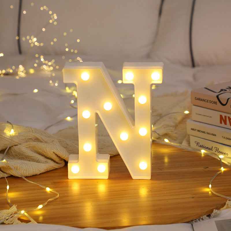 LED Letter Light – Letter N Decorative Marquee Light for Home & Event Decoration