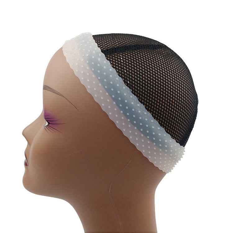 Silicone Sports Headband, Sweat-Proof Anti-Slip Hair Band, Non-Slip Wig Grip Headband, Elastic Workout Headband for Running, Gym, Yoga, Cycling & Fitness - White