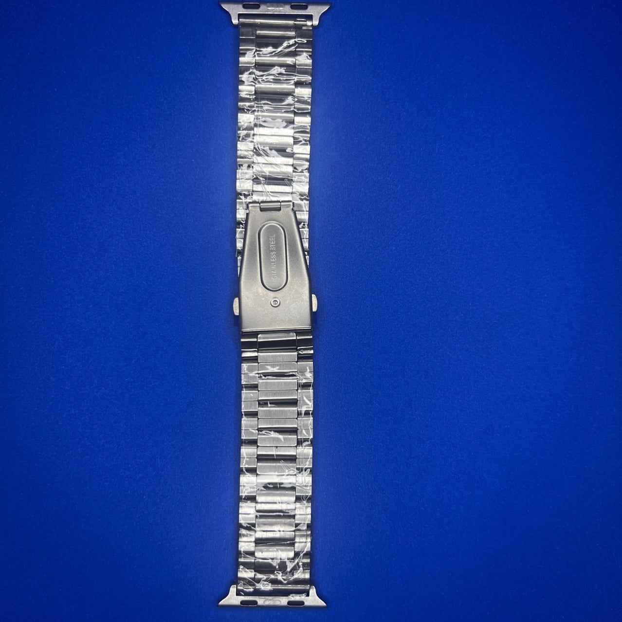 42mm Silver Stainless Steel Watch Strap – Premium Metal Link Replacement Band with Adjustable Links & Fold-Over Clasp