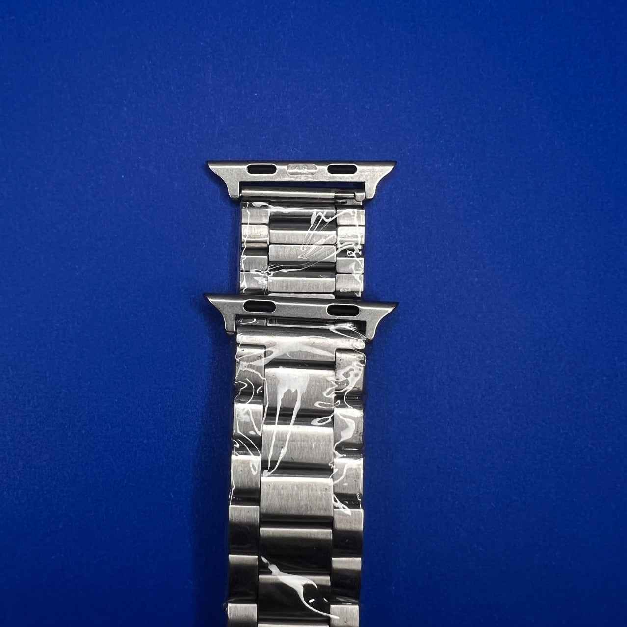 42mm Black Stainless Steel Watch Strap – Premium Metal Link Replacement Band with Adjustable Links & Fold-Over Clasp