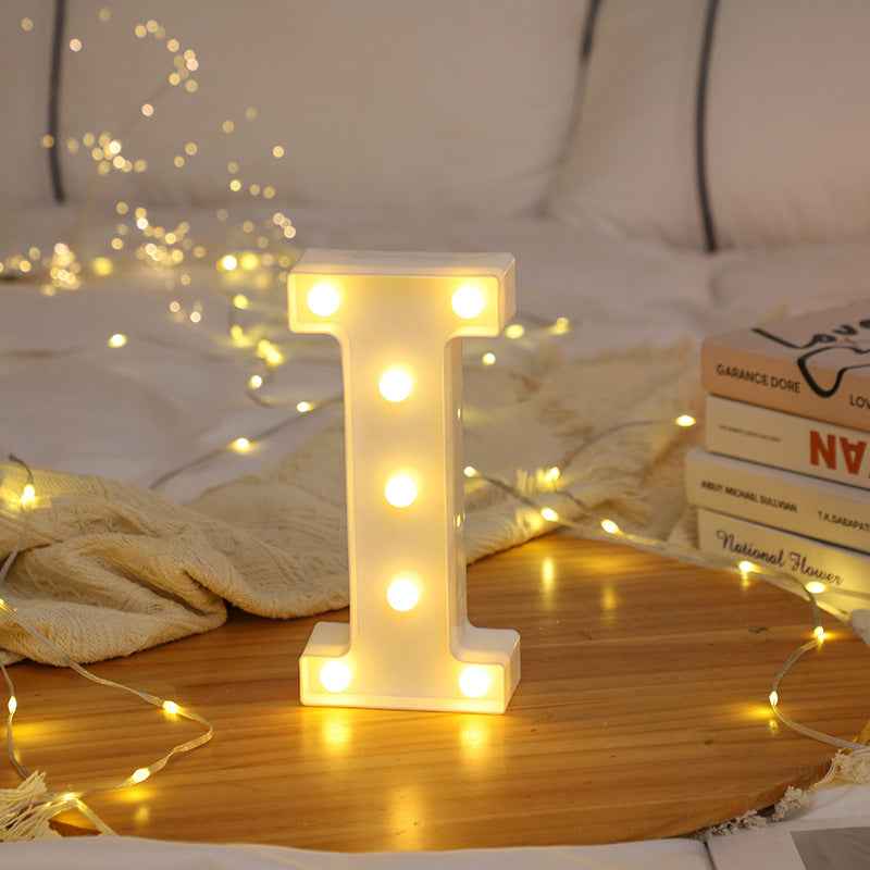 LED Letter Light – Letter I Decorative Marquee Light for Home & Event Decoration