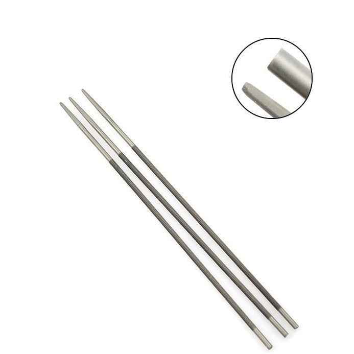 3Pcs 5.5mm Chainsaw File 7/32 inch Circular Chainsaw Chain Sharpener