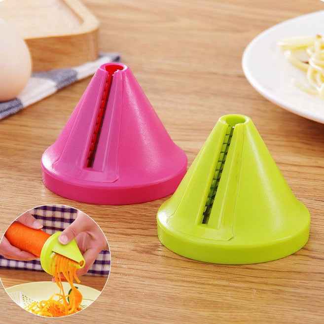 Multifunctional Vegetable Spiral Slicer – Manual Vegetable Cutter & Garnishing Tool