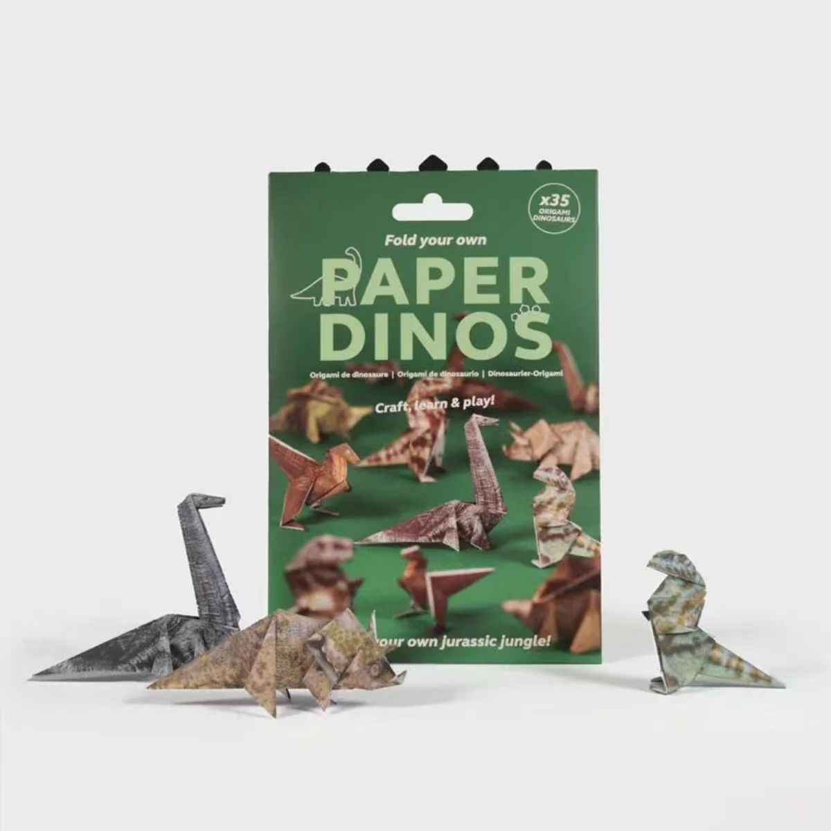 DIY Origami Paper Kit 50PCS for Kids – Cats, Dogs & Dinosaurs Folding Paper Craft Set, Educational Arts & Crafts Activity, Easy Paper Folding Toy