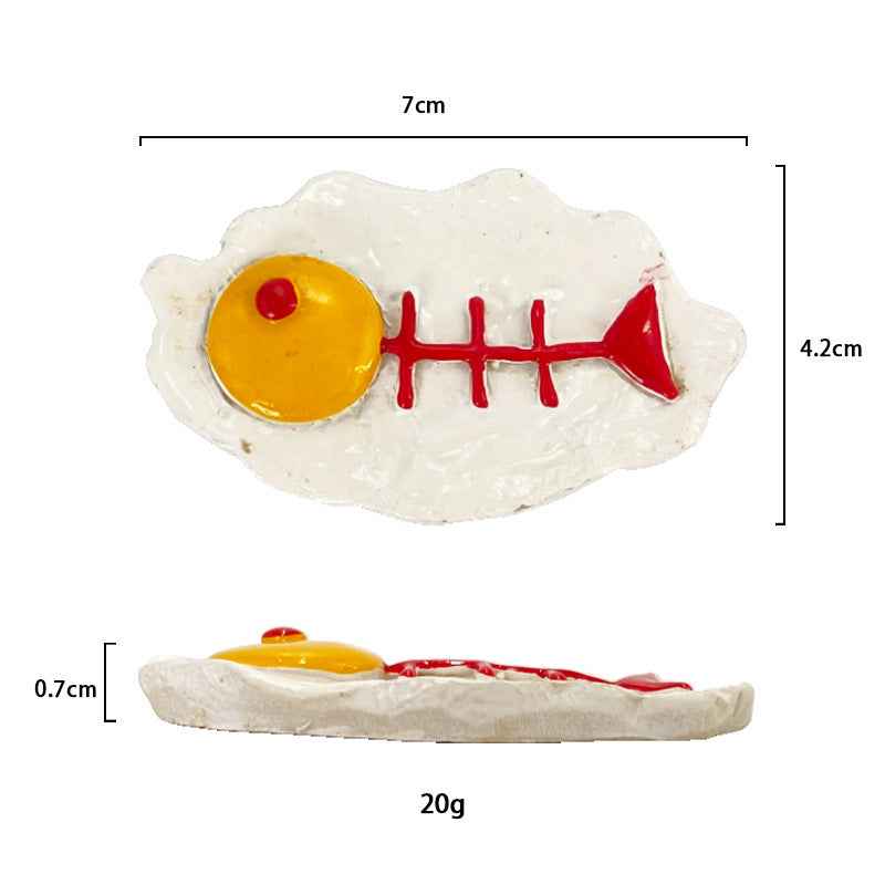 3D Fish Skeleton Fridge Magnet – Creative Resin Refrigerator Magnet for Kitchen, Home & Office Decoration