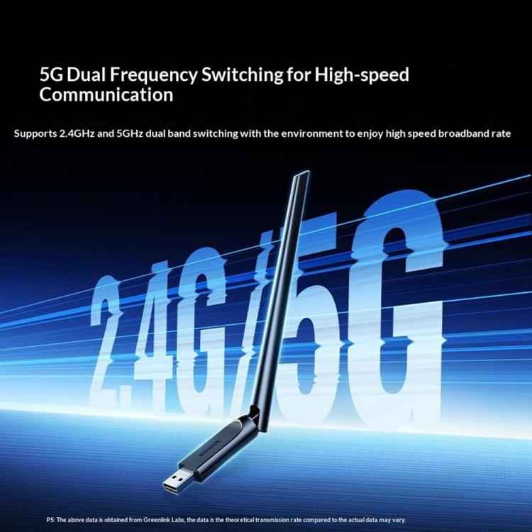 UGREEN CM763-35265 Dual Band 2.4G / 5G Wireless Network Card AX900 USB WiFi6 Adapter