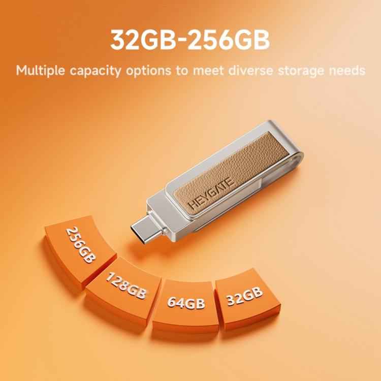HEYGATE L2 2-in-1 USB 3.0 Flash Drive Dual Interface High Speed Memory Stick, Memsize:32GB