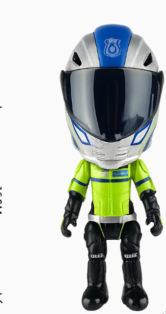Simulation motorcycle rider alloy transforming doll helmet figure desktop ornament model children's gift for boys