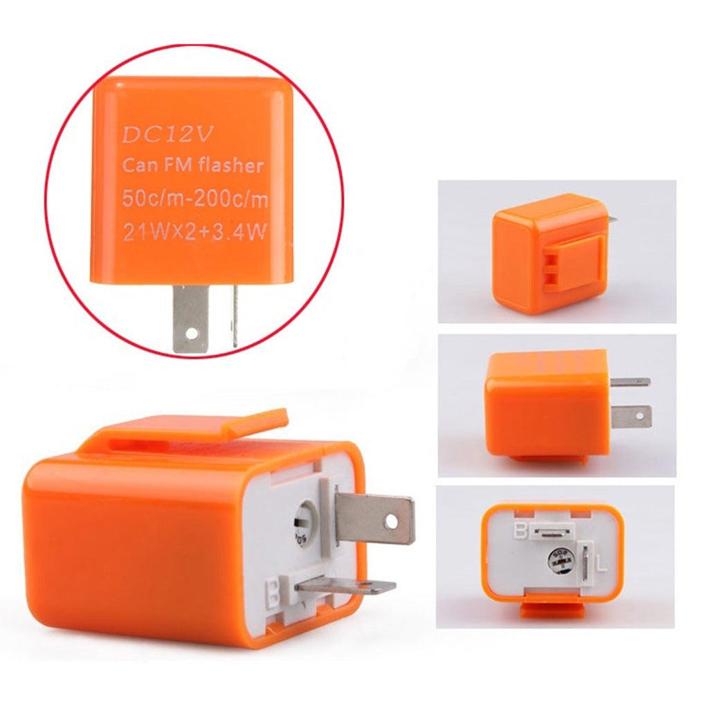 Motorcycle LED Turn Signal Relay(Fresh Orange)