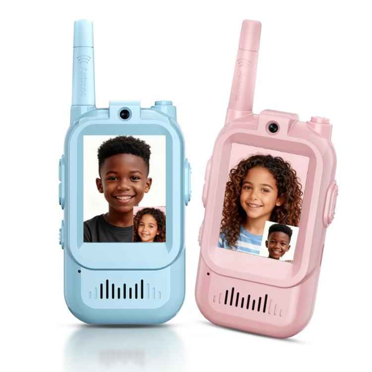 Children Wireless Video Phone Walkie-Talkie(Pink+Blue)