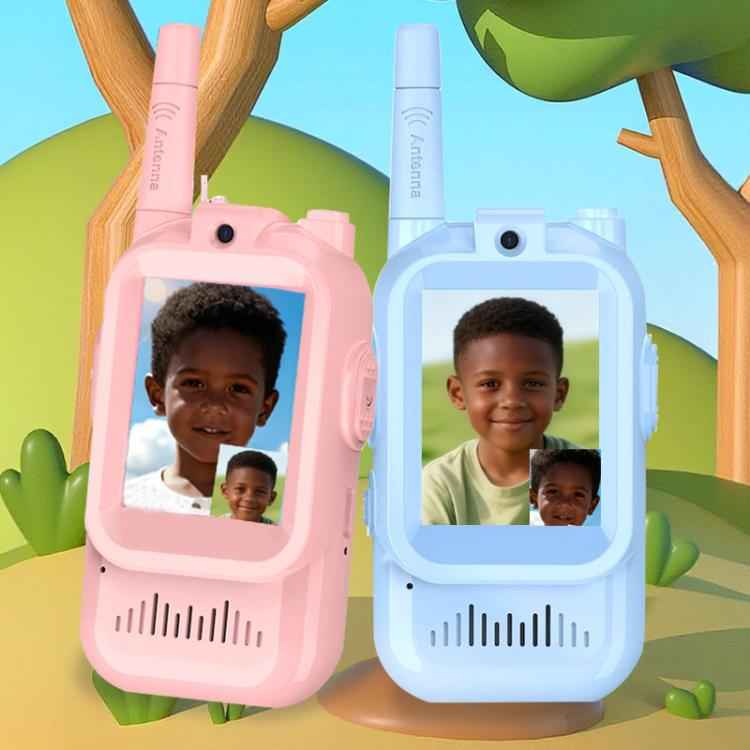 Children Wireless Video Phone Walkie-Talkie(Pink+Blue)