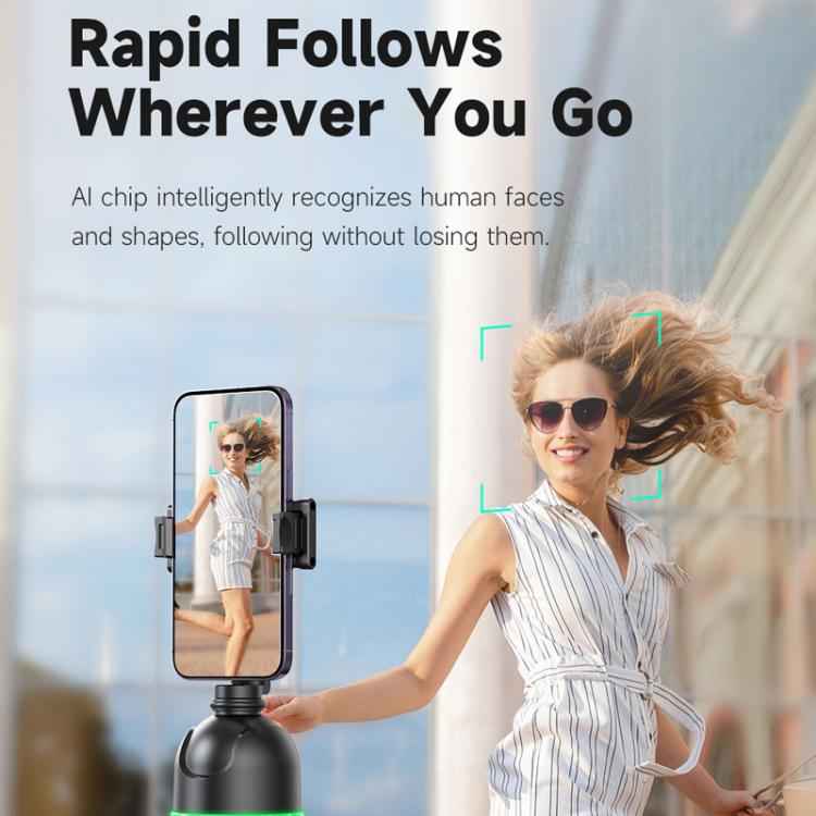 P03 Human Tracking Anti-Shake Gimbal With Status Light Face Recognition Live Streaming Camera Stabilizer