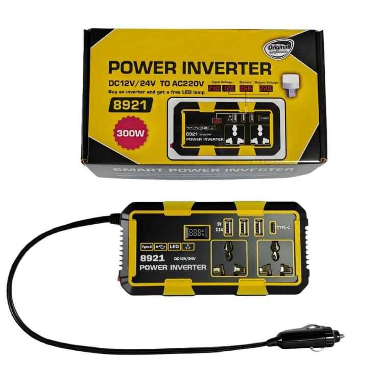 300W Multifunctional Car Cigarette Lighter Power Inverter(8921)