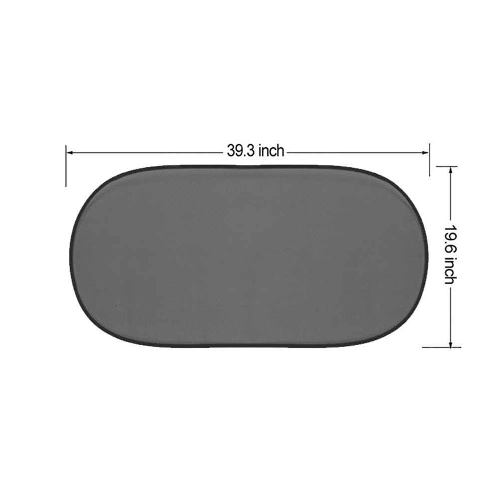 Photocatalyst Mesh Sun Visor Window Screen Sunshade for Car - Size: 39.3x19.6inch