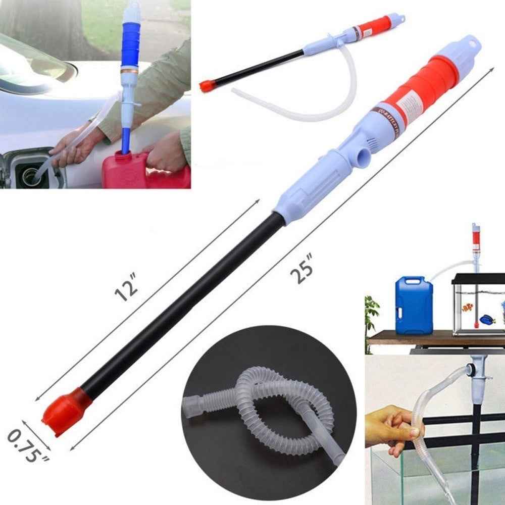 Outdoor Electric Oil Pump Fuel Water Pump Transfer Suction Pumps Liquid Transfer - Red