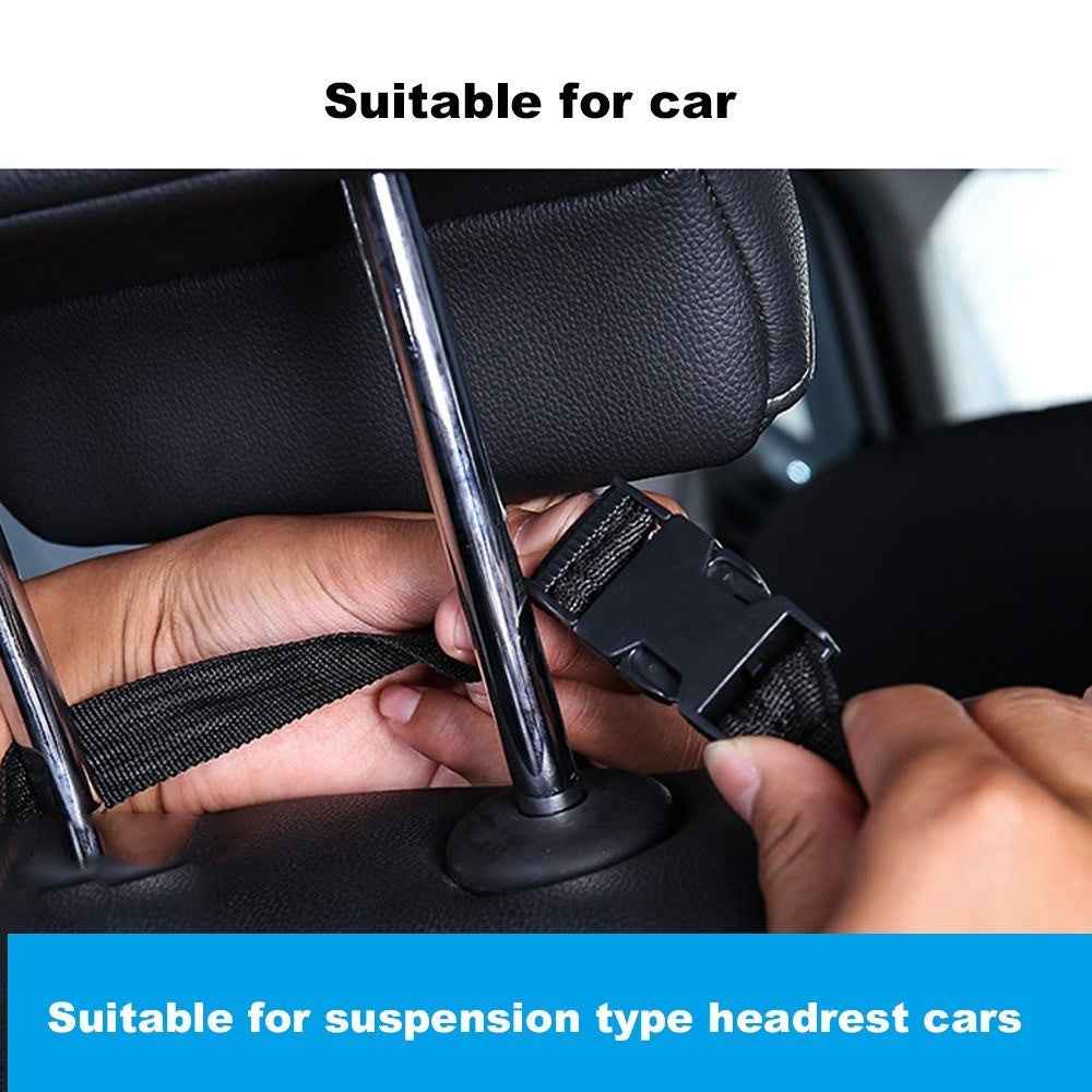 Auto Car Organizer Trunk Back Seat Universal Storage Bag Mesh Net Pocket - Black