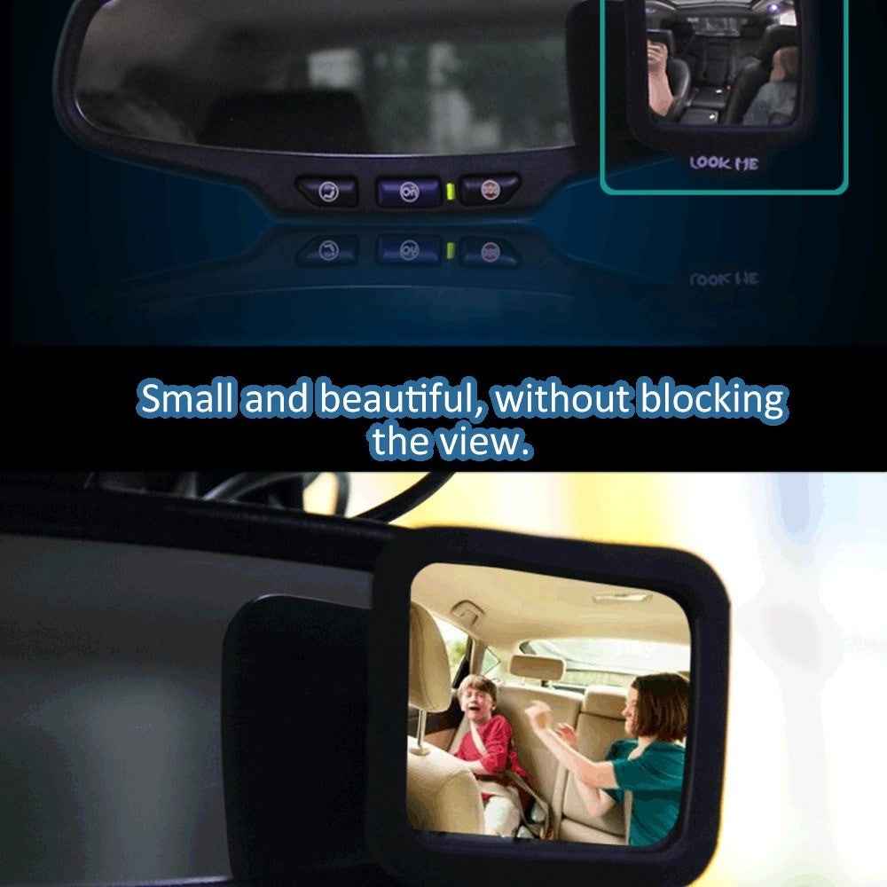 270 Degrees Wide Angle Car Rear Passenger Magnet Mirror Car Auxiliary Rearview Universal Interior Mirror Eliminate Blind Point for Car Safety Backseat